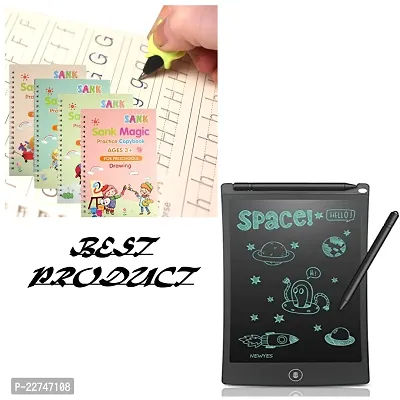 Writing Practice Copybook with Pen and LCD Tablet 8.5 Inch Screen  (Multicolor)