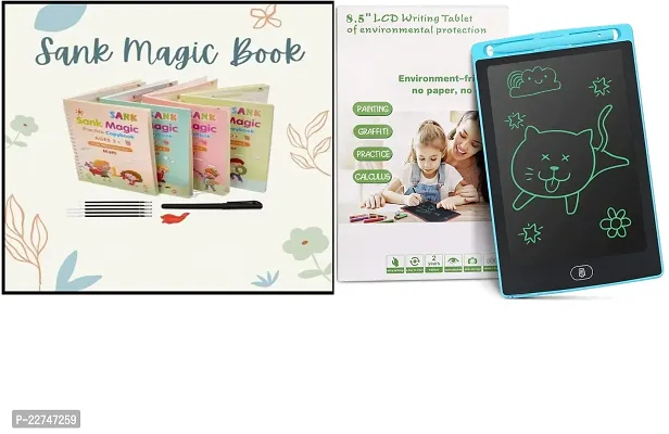 Magic Copy Book For Kids Hand Writing Copy Book For Kids LCD Writing Pad Combo  (Multicolor)