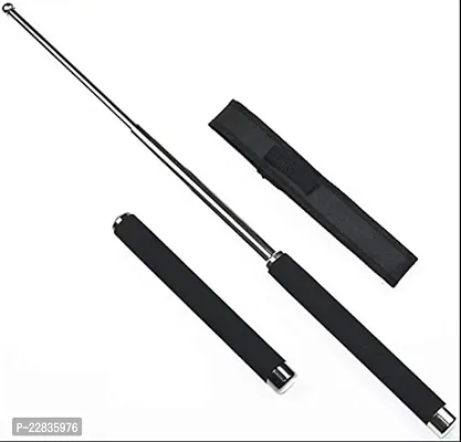 Self Defence Tactical Rod (Heavy Metal and Extandable) Iron Baton Folding Stick-thumb0