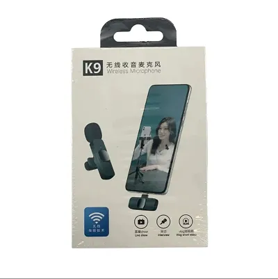 K-9 Dual Wireless #Microphone, Digital Mini Portable Recording Clip Mic with #Receiver for All iOS,Lighting #Mobile #Phones #Camera #Laptop for Vlogging #YouTube Online Class,
