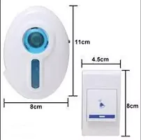 Wireless Remote Control Door Bell for Home/Office/Warehouse/Factories Color and Design May Vary Door Chimes  Bells(Color-White/Design-Multi)-thumb1