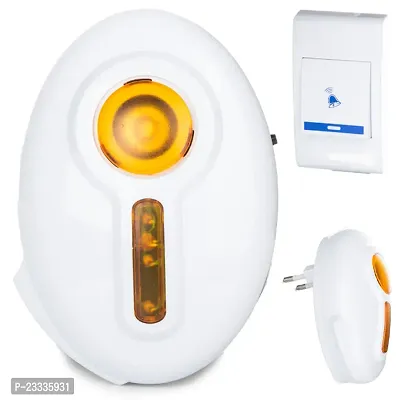 32 Types Music Baoji Wireless Cordless Calling Remote Door Bell (Small, Multicolour)