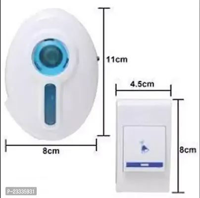 32 Types Music Baoji Wireless Cordless Calling Remote Door Bell (Small, Multicolour)-thumb2