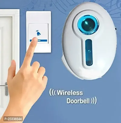 Wireless Cordless Calling Remote Door Bell (Small, Multicolour)