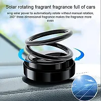 Car Solar Ring Air Freshener Double Loop Rotary Air Conditioner Dashboard Air Freshener Perfume-thumb3