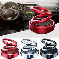 Car Solar Ring Air Freshener Double Loop Rotary Air Conditioner Dashboard Air Freshener Perfume-thumb2