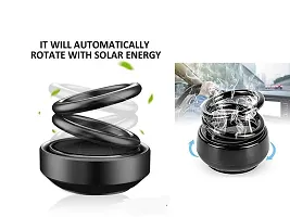 Car Solar Ring Air Freshener Double Loop Rotary Air Conditioner Dashboard Air Freshener Perfume-thumb1