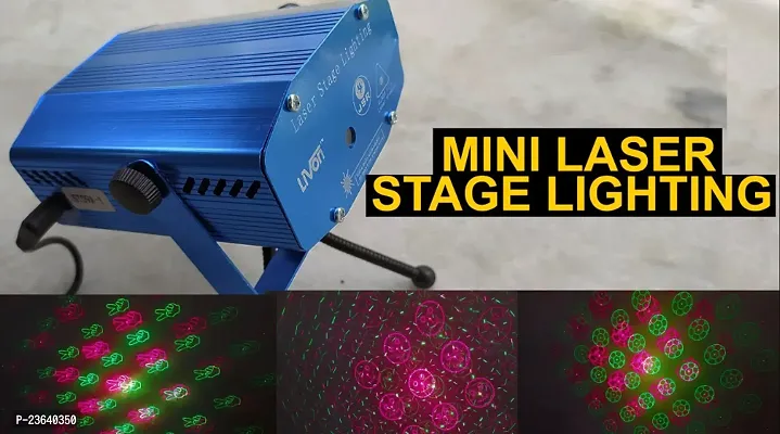 Christmas Mini Laser Projector Stage Lighting Sound Activated Laser Light for Party and DJ