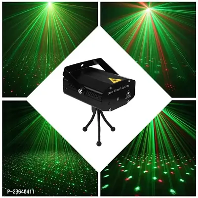 Holographic Multi DOT Pattern Laser Mini Disco Light Projector Stage Lighting for Party  Diwali-thumb0
