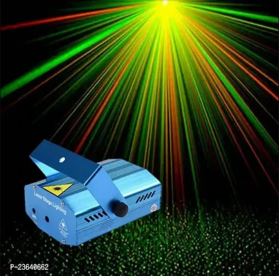 Party Mini Laser Projector Stage Lighting Sound Activated Laser Light for Party and DJ with Mini-Tripod Stand ( Pack of 1)