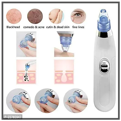 Derma Suction Blackhead Cleaning Remover Vacuum Tool Machine for Pimple Sucker and Facial Cleanser Device for Pores Acne Nose Skin-thumb2