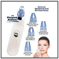 Blackhead Whitehead Extractor Remover Device Acne Pimple Pore Cleaner Vacuum Suction Tool for Men and Women. (Derma Suction 4 in 1)-thumb3