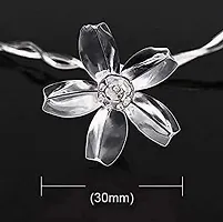 Silicon Flower Fairy String Lights 14 LED 4 Meter Series Lights for Festivals and Home Decor-thumb1