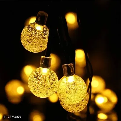 Bubble Ball String Light, Plug-in Mode Garden Hanging Lamp Decorative for Party Wedding Christmas Decor Holiday Lighting (14 Led Soft Warm White)