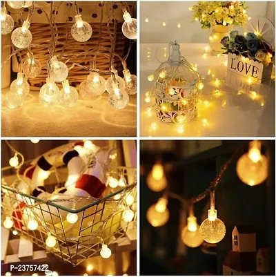 Milky Bubble Ball String LED Fairy Lights for Home and Outdoor (3 m, Warm White)