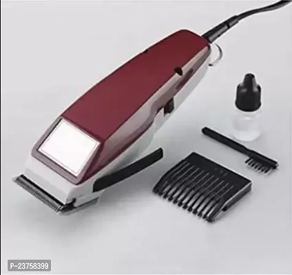 KB-1400 Electric Shaver with 1.5 m Long Wire and Adjustable Trimming Range Trimmer 190 min Runtime 3 Length Settings  (Maroon)