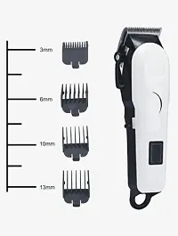 KB-809 Professional Rechargeable and Cordless Hair Trimmer 100 min Runtime, 10 Length Settings for Men  Women (White)-thumb2