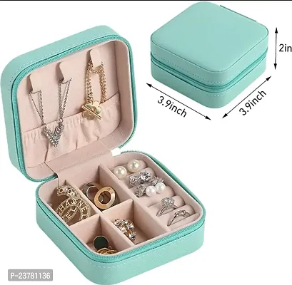 Waterproof Woman Travelling Small PU Leather Jewelry Storage Box Multi-function