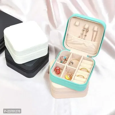 Mini Jewellery Organiser, Portable Jewellery Case for Rings Earrings Necklace Use in Travelling to organise your Jewellery Vanity Box