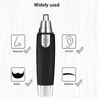 Painless Ear and Nose Hair Trimmer, Electric Nose Hair Shaver, With Effective Ear Wax Cleaner Removable Tool Kit for Men and Women-thumb2