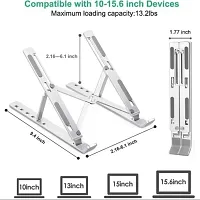 Aluminum Alloy Adjustable, Portable, Foldable, Ergonomic, 4 IN 1 Laptop stand + Book stand + Tab stand + Mobile stand-thumb1