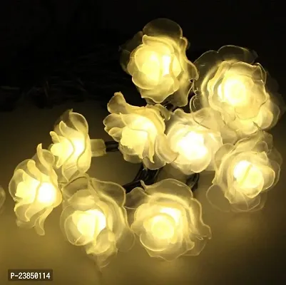 LEDs Rose Flower Fairy String Lights for Indoor Festival, Valentine, Holiday, Decoration , Standard, Warm White