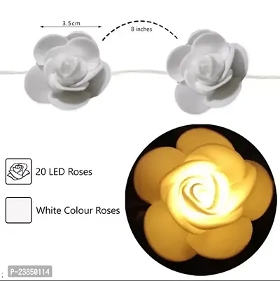 LEDs Rose Flower Fairy String Lights for Indoor Festival, Valentine, Holiday, Decoration , Standard, Warm White-thumb2