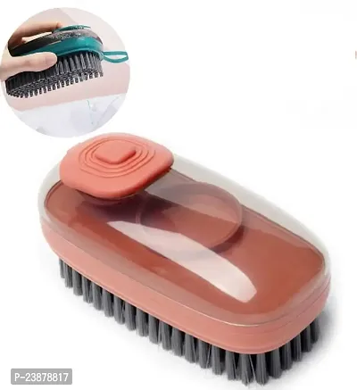 Multi Functional Hydraulic Soft Hair Cleaning Brush, Automatic Liquid Addition Laundry Brush-thumb0