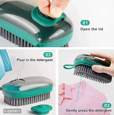 Multi Functional Hydraulic Soft Hair Cleaning Brush, Automatic Liquid Addition Laundry Brush-thumb3