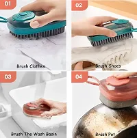 Multifunctional Cleaning Brush Portable Plastic Clothes Shoes Hydraulic Laundry Brush Washing Soft Brushes Cleaning Tools.-thumb1