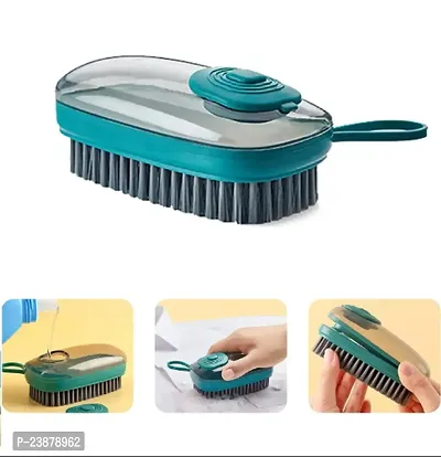 Multi-Purpose Dish Brush Cleaning Brush 3 in 1 liquid adding brush Cleaning Brush 3 IN 1 Hydraulic.-thumb0