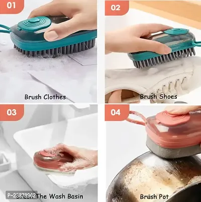 Multi-Purpose Dish Brush Cleaning Brush 3 in 1 liquid adding brush Cleaning Brush 3 IN 1 Hydraulic.-thumb2