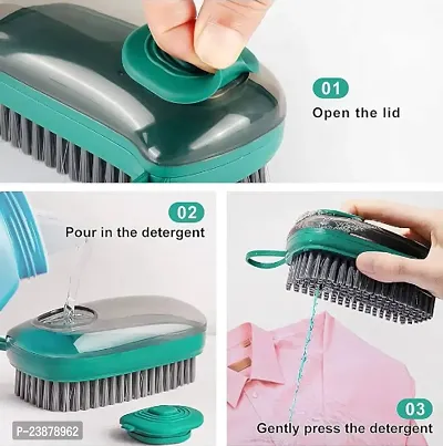 Multi-Purpose Dish Brush Cleaning Brush 3 in 1 liquid adding brush Cleaning Brush 3 IN 1 Hydraulic.-thumb4