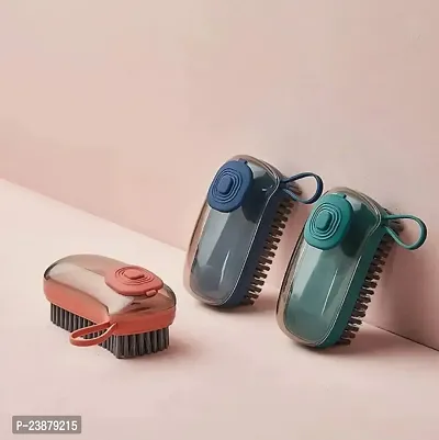 Portable Plastic Clothes Shoes Hydraulic Laundry Brush Washing Soft Brushes Cleaning Tools.