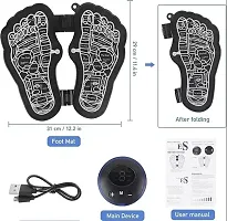 Folding Electric Foot Massage Machine with 8 Modes and 19 Intensities for Home, Office,and Travel--thumb1