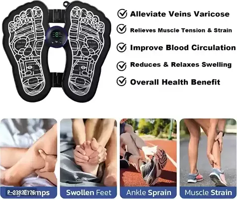 Folding Electric Foot Massage Machine with 8 Modes and 19 Intensities for Home, Office,and Travel--thumb3