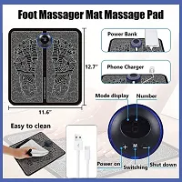 EMS Feet Massage Machine, Circulation Booster for feet and Legs, Folding Portable Massage Foot Mat USB Rechargeable-thumb3