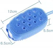 Silicone Soft Rubbing Massage Body Cleaner Brush, Pack of 1-Assorted-thumb2