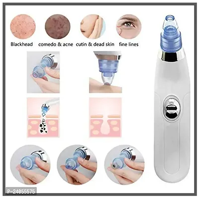 Derma Suction 4 in 1 Blackhead Whitehead Extractor Remover Device Acne Pimple Pore Cleaner Vacuum Suction Tool for Men and Women.-thumb2