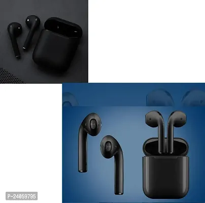 i12 Black Colored Inpods 12 Limited Edition Super Quality For Android And IOS (Black Color)
