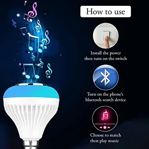 High Quality Portable Wireless LED Speaker Bulb with Bluetooth Smart Bulb
