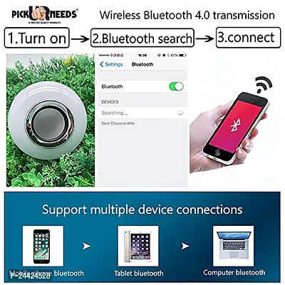 High Quality Portable Wireless LED Speaker Bulb with Bluetooth Smart Bulb-thumb2