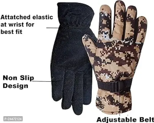 gloves for travelling cycling bike motorcycle riding sports comfortable for men boy women girls ladies protective warm hand glove in checked _hath ke dastaane-thumb4