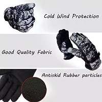 gloves for travelling cycling bike motorcycle riding sports comfortable for men boy women girls ladies protective warm hand glove in checked _hath ke dastaane-thumb1