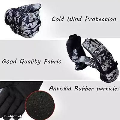 gloves for travelling cycling bike motorcycle riding sports comfortable for men boy women girls ladies protective warm hand glove in checked _hath ke dastaane-thumb2