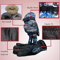 gloves for travelling cycling bike motorcycle riding sports comfortable for men boy women girls ladies protective warm hand glove in checked _hath ke dastaane-thumb2