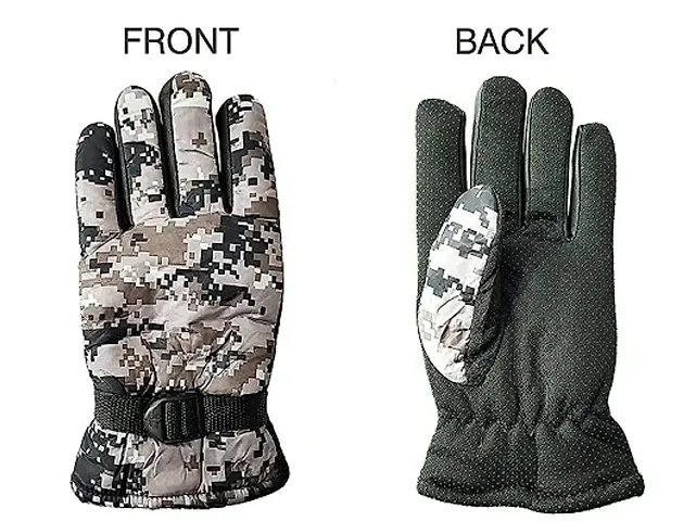 1 Pair Snow Proof Winter Gloves for Men Boy Women Girls Ladies Protective Warm Hand Gloves (THAND KE MAUSAM M PEHN NE WALE GLOVES)