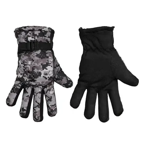 Glove 1 Pair Woolen Sports Printed Hand Glove ,Snow Proof Winter Gloves for Man and Woman Protective Warm Hand Riding, Cycling, Motorcycle Riding Gloves Black Pack of 1
