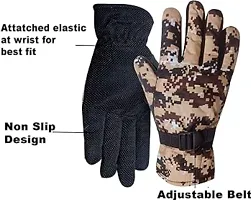Soft Warm Winter Gloves for Riding , Cycling, Byke, Bike, Motorcycle for Unisex Men Boy-thumb1