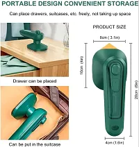 Globally Universal Portable Portable Travel Clothes, Iron Clothes, Cloth Clothes, Hanging Iron Iron, Remove Wrinkles for Home or Travel (Green)-thumb2